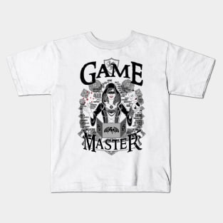 Female Game Master - Black Kids T-Shirt